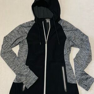 Eddie Bauer Black and Gray Women's Hoodie